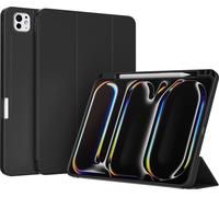 Accezz Smart Silicone Bookcase pour l'Apple iPad Pro 13 (2024) M4 - Noir