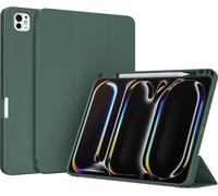 Accezz Smart Silicone Bookcase pour l'Apple iPad Pro 13 (2024) M4 - Vert foncé