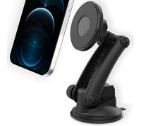 Accezz Support de téléphone pour voiture - MagSafe - Tableau de bord et pare-brise - Magnétique - Noir