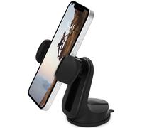 Accezz Support de téléphone pour voiture - Réglable - Universel - Tableau de bord et pare-brise - Noir