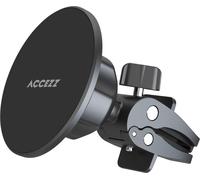 Accezz Support téléphone voiture - MagSafe - Inclut cercle magnétique - Grille de ventilation - Noir