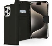 Accezz Wallet Softcase Bookcase pour Apple iPhone 16 Pro Max - Noir