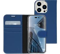 Accezz Wallet Softcase Bookcase pour iPhone 14 Pro Max - Bleu foncé