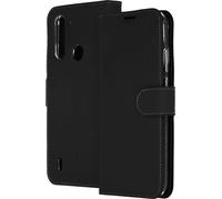 Accezz Wallet Softcase Bookcase pour le Motorola Moto G8 Power Lite - Noir
