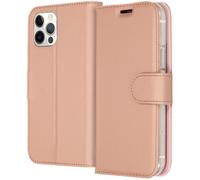 Accezz Wallet TPU Housse à rabat Apple iPhone 12 (Pro) - Or rose