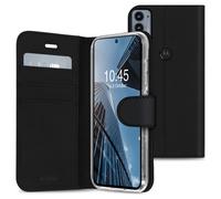 Accezz Wallet TPU Housse à rabat Motorola Edge 20 - Noir