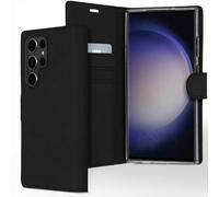 Accezz Wallet TPU Housse à rabat Samsung Galaxy S23 Ultra - Noir