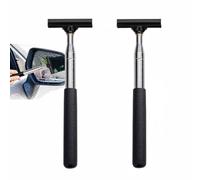 Accfore Lot de 2 pressoirs latéraux de voiture - Portable - Pour rétroviseur de voiture - 98 cm - Mini poignée - Pour vitre de voiture - Noir et noir