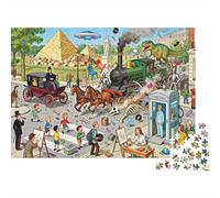 Accident de la Circulation du Voyageur dans Le Temps Puzzle en Bois Imperméable DIY Puzzles De 1000 Pièces pour Adultes Coloré Jeux Éducatifs