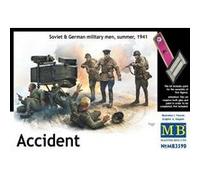 Glow2B Maquette 1:35 Masterbox – Accident, militaires soviétiques et allemands Été 1941