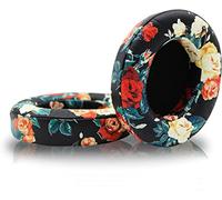 ACCIUK Coussinets de rechange pour casque filaire et sans fil Dr. Dre Studio 2.0 Studio 3 B0500 B0501 (fleurs noires)