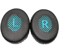 ACCIUK OE2 Coussinets de rechange souples et résistants compatibles avec les casques Bose OE2 OE2i Soundtrue SoundLink (noir + bleu)