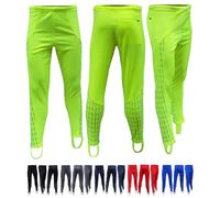 Acclaim Athens Leggings pour homme en polyester extensible 4 directions avec imprimé réfléchissant pour course à pied, exercice, fitness, entraînement, jaune fluo, 3XL