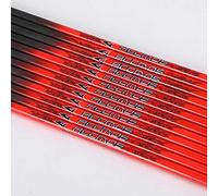 ACCMOS Diamètre Intérieur 6.2mm .244" Longueur Personnalisée Arbre de Flèche en Carbone 22-32 Pouces Spine 300 340 400 500 600 DIY Tube pour Arc à Poulies et Arc Recurve Adulte Jeunesse 12pcs
