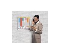 Nobo Office Planner Planning 7 colonnes 24 fentes fiches T2 - Gris