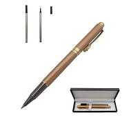 Accod Classic Business Stylo à bille en métal Signature Stylo roller à encre gel haut de gamme Coffret cadeau avec deux recharges remplaçables pour le bureau