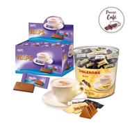 Accompagnement de café - Milka Naps & Minis Toblerone - Chocolat au lait, noir et blanc - Format Pratique