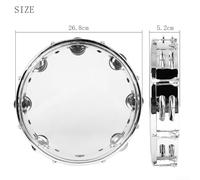 Accompagnement de danse facile avec un tambourin portable de 25,4 cm avec des sons vibrants (cuir transparent)