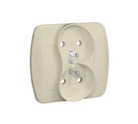 ACCORD BEIGE PRISE 2X Z/U PINCES À VIS 16A 250V AGZ2/12