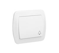 Kontakt-Simon AD1/11 Interrupteur électrique Pushbutton switch Blanc - Accessoire couteau électrique (Pushbutton switch, blanc, plastique, IP20, 250)