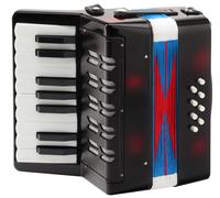 Classic Cantabile Accordéon enfant Bambino Nero – 17 touches, 8 basses, dès 3 ans – Noir