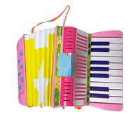 Accordéon à bouton pour - Mini avec -sept touches, six basses, jouet musical léger, accessoire pédagogique - Jouet éducatif pour débutants, convient aux d'âge préscolaire
