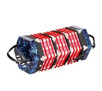 Accordéon Concertina À 20 Boutons, Instrument À Clavier, For Adultes Débutants Et Étudiants, Son Plus Doux Et Fascinant, Avec Sac De Transport(Blue)