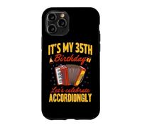 Accordéon « It's My 35th Birthday Let's Celebrate Accordiongly » Coque pour iPhone 11 Pro
