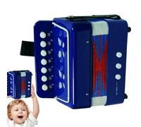 Accordéon jouet pour - Instrument de musique à 7 touches et boutons, design petit et portable pour les débutants | Cadeau pour garçons et filles à partir de 3 ans