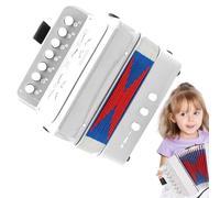 Accordéon Jouet pour - Instrument de Musique à 7 Touches et Boutons, Design Petit et Portable pour Les débutants | Cadeau pour garçons et Filles à partir de 3 Ans