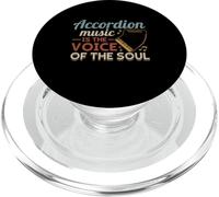 Accordéon Music is The Voice of The Soul - Accordéon PopSockets PopGrip pour MagSafe