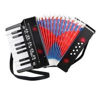 Accordéon pour Enfants,17 Touches 8 Basses Accordeon Enfant,Accordéon Diatonique avec Sangles Réglables,Accordéons pour Adultes et Enfants partir 3 ans,Musique Harmonica Cadeau pour débutants (Noir)