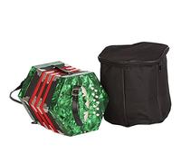 Accordéon Professionnel Avec 20 Boutons, Avec Sac De Transport Et Dragonne Réglable, For Une Pratique Quotidienne Sur Scène(Green)