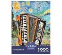 accordéon Puzzle 1000 Pièces Cadeau Unique Jeu Éduchatif Challenge Toy À De Qualité Supérieure Peinture Art pour Adultes Et Enfants À Partir De 14 Ans 70x50cm/1000pcs