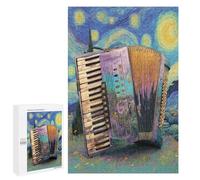 Accordeon Puzzles 1000 Pièces Educa 3D Instrument Musical Musique Décoration Intérieure Moderne pour Famille Challenge Difficile Divertissement Artistique 1000 PCS