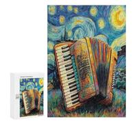 Accordeon Puzzles 300 Pièces Educa Divertissant Instrument Musical Musique Décoration Intérieure 3D pour Famille Challenge Éducatif Assemblage Amusant Relaxation 300 PCS