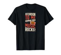 Accordéon to Me Rocks de Musique Folklorique Allemande T-Shirt