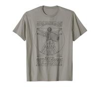 Accordéoniste Accordéoniste Vitruvian Man Leonardo Da Vinci Music T-Shirt