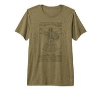 Accordéoniste Accordéoniste Vitruvian Man Leonardo Da Vinci Music T-Shirt Haut de Gamme