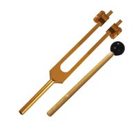 Accordeur à fourche Ensemble de sept diapasons colorés for la méditation, outils sonores en alliage d'aluminium, Instrument Percussion(Orange)
