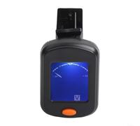 Accordeur de guitare à clipser avec écran couleur chromatique rotatif tête vibrante mode micro pour guitare acoustique, électrique, basse, violon, violoncelle - Noir