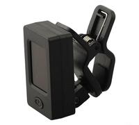 Accordeur de guitare à clipser avec écran LCD rotatif, accordage chromatique pour guitare acoustique, électrique, basse, violon, ukulélé, mandoline, noir