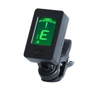 Accordeur de guitare électrique numérique à clipser avec écran LCD, capodastre de guitare, métronome, accordeur d'instruments de musique rotatif, accordeur numérique précis à clipser avec écran LCD
