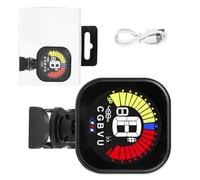 Accordeur de guitare électrique rotatif à clipser - Accordeur universel numérique électronique pour basse, ukulélé, violon - Accordeur de guitare professionnel à clipser