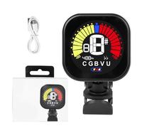 Accordeur de guitare électrique rotatif à clipser universel pour basse, ukulélé, violon, violon électronique numérique pour violon ukulélé