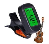 Accordeur de guitare - Instrument d'accordage électrique chromatique | Dispositif d'affichage léger pour basse acoustique, ukulélé, violon, musiciens, débutants, scène, spectacle, pratique