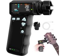 Accordeur de guitare intelligent, accordeur électrique automatique professionnel avec écran LCD couleur, batterie intégrée de 2600 mAh pour guitares, ukulélés, multifonction