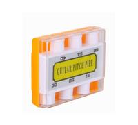 Accordeur de guitare manuel avec six tubes de notes standard | Tubes de notes E-a-D-G-B-E individuels, boîtier ABS et couvercle de protection transparent, pour séances