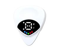 Accordeur de guitare pour guitare folk, basse et ukulélé avec médiator intégré et affichage haute clarté, accordeur de guitare double fonction