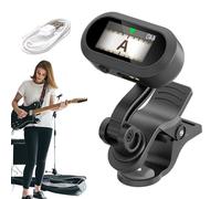 Accordeur d'Instruments,Accordeur Clip pour Basse - Grand Écran LCD Clair Rotation 360° Précis Rapide Portable Maison Acoustique Scène Musiciens Cours Basse Pratique Électrique